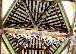 The ceiling of the bridge